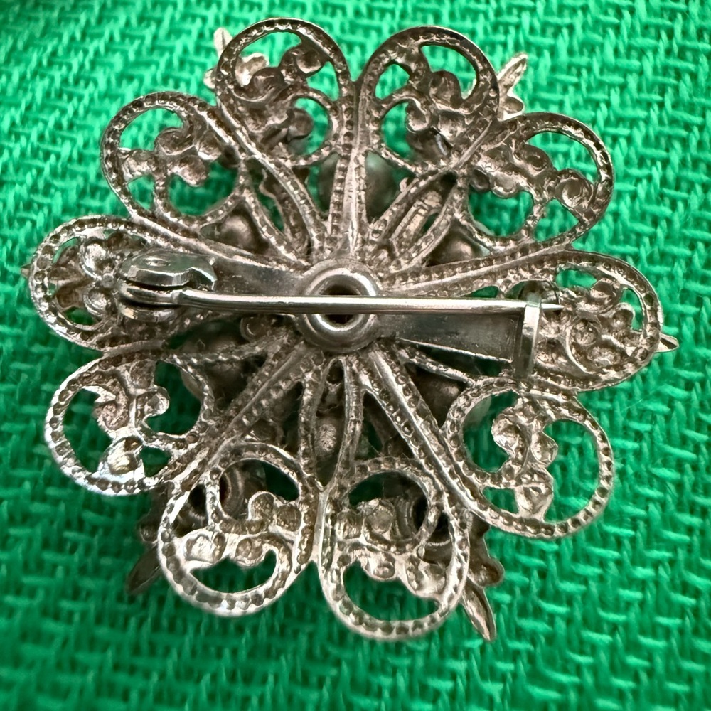 Vintage Rhinestone Crystal Collection Brooch Set - Picture 6 of 7